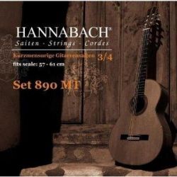 890MT34 KINDER GUITAR SIZE Комплект струн для классической гитары 3/4 нейлон/посеребренные Hannabach