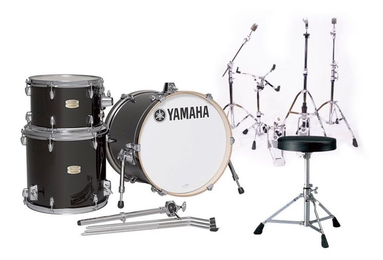 YAMAHA SBP8F3 RAVEN BLACK - Барабанные установки с бочкой 18 (18,14,12)