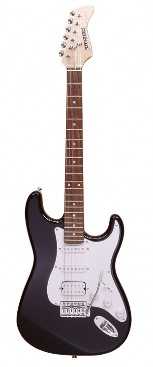 Fernandes LE-1Z BLK/ L  электрогитара Stratocaster HSS, цвет - чёрный