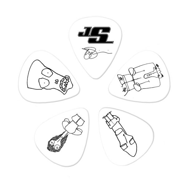 PLANET WAVES 1CWH4-10JS JOE SATRIANI PICKS WHITE MEDIUM