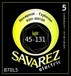 Savarez B70L5  Hexagonal Explosion Light струны для 5-струнной бас-гитары 45-131