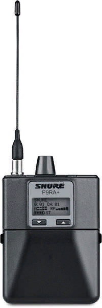 SHURE P9RA+ L6E Приемник персонального мониторинга PSM900, 656 - 692МГц, технология MixMode, динамический диапазон 90 дБ, до 100 м, металлический
