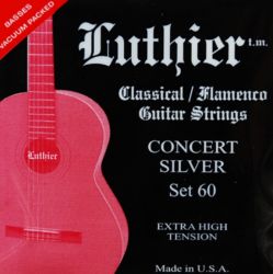 LU-60 Комплект струн для классической гитары, очень сильное натяжение, Luthier