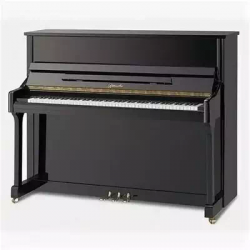 Ritmuller UP118R2S(A111)  пианино, 118 см, цвет чёрный, полированное, серебряная фурнитура