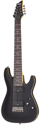 Schecter DEMON-8 ABSN Гитара электрическая, 8 струн, корпус липа, гриф клен, лады 24X Jumbo