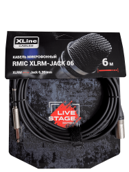 Xline Cables RMIC XLRM-JACK 06 Кабель микрофонный  XLR 3 pin male - JACK 6.3 mono длина 6м