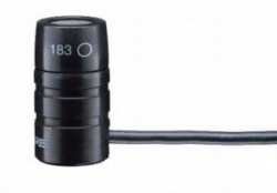 SHURE WL183 Петличный конденсаторный микрофон всенаправленный, 50-17000 Гц, 10 мВ/Па, Max.SPL 125 дБ, разъем TA4F/TQG
