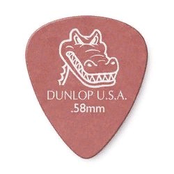 Dunlop 417P058 Gator Grip Standard 12Pack  медиаторы, толщина 0.58 мм, 12 шт.