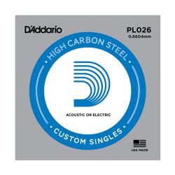 PL026 Plain Steel  D'Addario