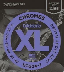 ECG24-7 Chromes Flat Wound  D'Addario