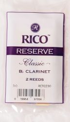 RCT0230 Reserve Classic Трости для кларнета Bb, размер 3.0, 2шт., Rico