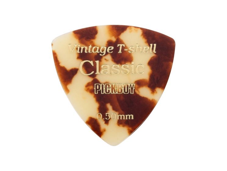 GP-54/05 Celluloid Vintage Classic T-Shell Медиаторы 50шт, толщина 0.50мм, Pickboy