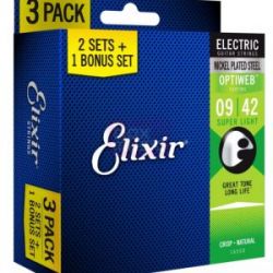 Elixir 16550  Струны Electric OPTIWEB Super Light (. 009-. 042) 3-pack