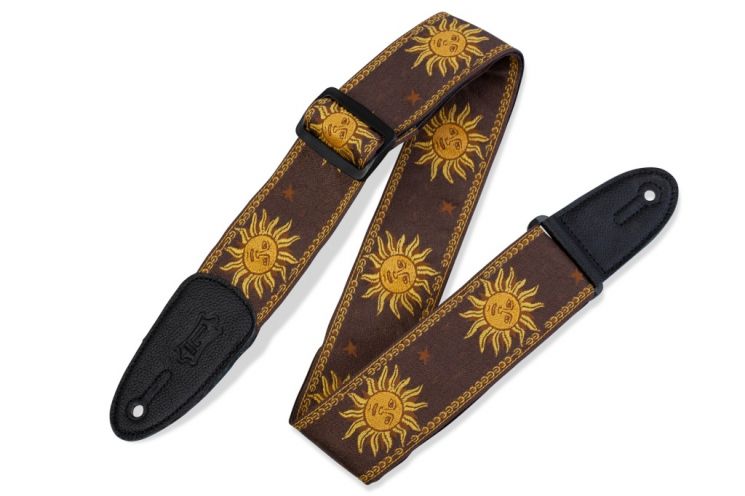 MPJG-SUN-BRN Print Series Ремень для гитары, тканый, солнце/коричневый, Levy's