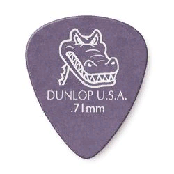 Dunlop 417P071 Gator Grip Standard 12Pack  медиаторы, толщина 0.71 мм, 12 шт.