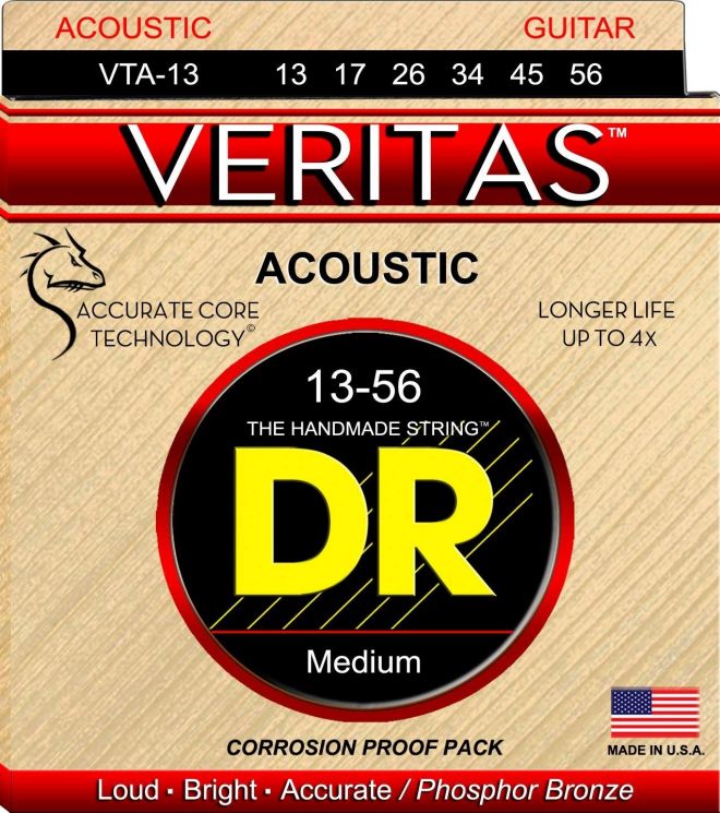 Струны для акустической гитары DR VTA 13