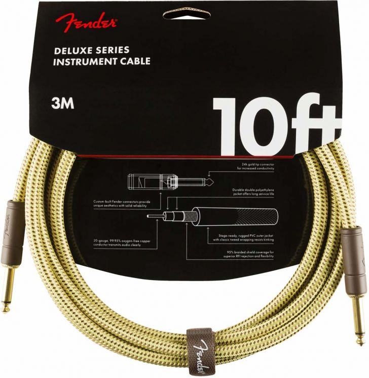 FENDER DELUXE 10' INST CABLE TWD 
