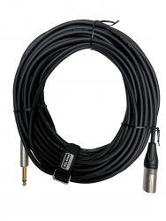 Xline Cables RMIC XLRM-JACK 20 Кабель микрофонный  XLR 3 pin male - JACK 6.3 mono длина 20м