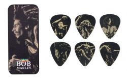 BOB-PT08M Bob Marley Gold Медиаторы 6шт, средние, в коробочке, Dunlop