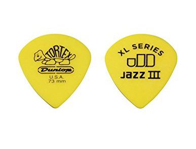 498P.73 Tortex Jazz III XL Медиаторы 12шт, толщина 0,73мм, Dunlop