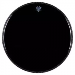 Remo P3-1024-ES  24"Powerstroke ebony, передний пластик для бас бараб. чёрный