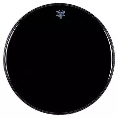 Remo P3-1024-ES  24"Powerstroke ebony, передний пластик для бас бараб. чёрный