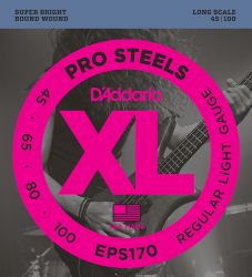 EPS170 ProSteels Light, 45-100, Long Scale, D'Addario