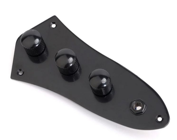 M511BK Темброблок с панелью для Jazz Bass, хром, Musiclily