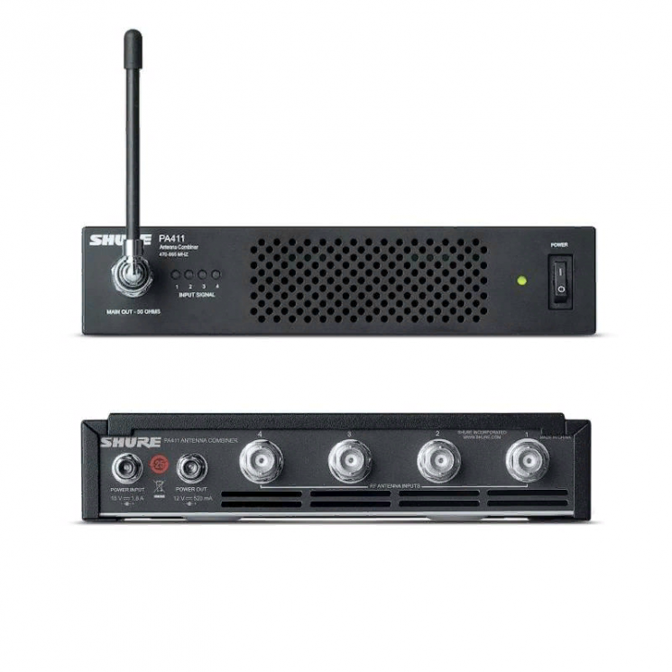 SHURE PA411-E Антенный комбайнер PSM на 4 передатчика PSM 300, 470-865 МГц