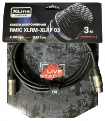 Xline Cables RMIC XLRM-XLRF 03 Кабель микрофонный  XLR 3 pin male - XLR 3 pin female длина 3м