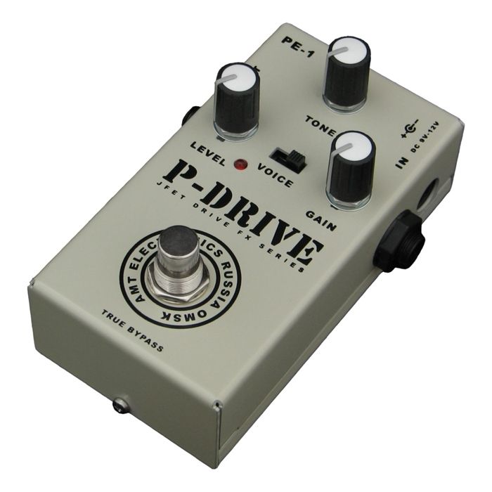 PE-1 FX Pedal Guitar Гитарная педаль перегруза P-Drive, AMT Electronics