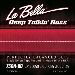 750N-CB Deep Talkin' Bass  43-135, La Bella