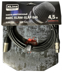Xline Cables RMIC XLRM-XLRF 045 Кабель микрофонный  XLR 3 pin male - XLR 3 pin female длина 4.5м