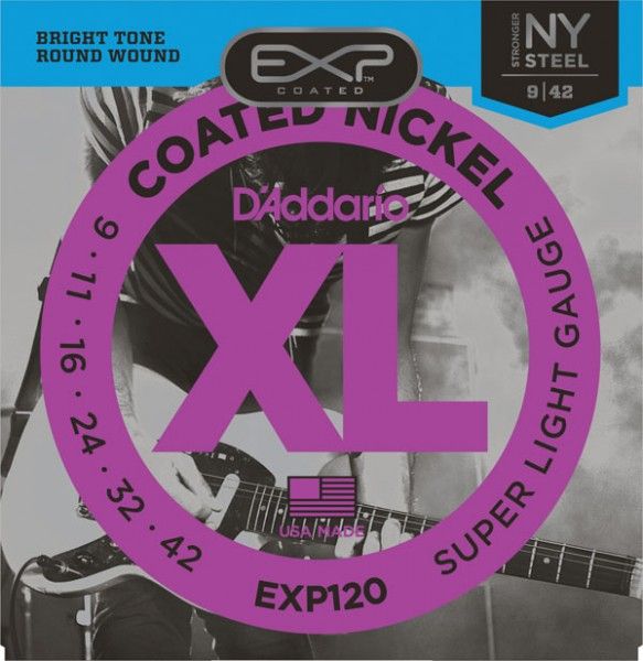 Струны для электрогитары D'ADDARIO EXP120