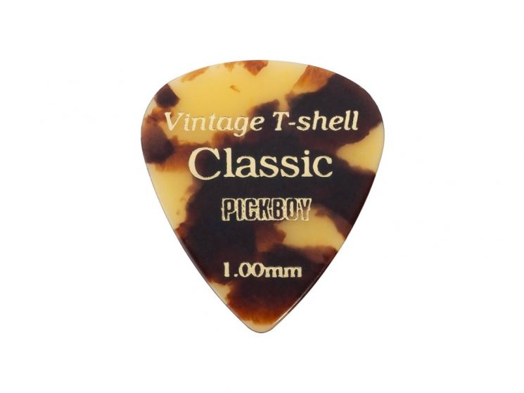 GP-55/100 Celluloid Vintage Classic T-Shell Медиаторы 50шт, толщина 1.0мм, Pickboy