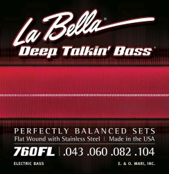 760FL Deep Talkin' Bass Комплект струн для бас-гитары, Light, 43-104, La Bella