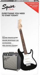 FENDER SQUIER Squier Stratocaster® Pack, Laurel Fingerboard, Black, Gig...