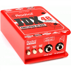 Radial JDX48  активный директ-бокс (48V phantom) для с гитары и баса, вход TRS, выход XLR