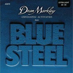 DM2670 Blue Steel Комплект струн для бас-гитары, сталь, 40-95, Dean Markley
