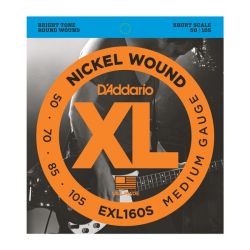 EXL160S Nickel Wound  Medium, 50-105, Short Scale, D'Addario
