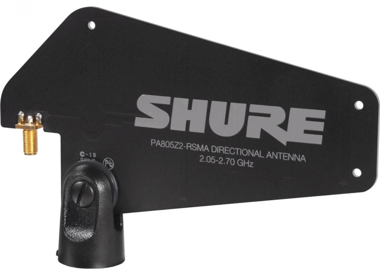 SHURE PA805Z Пассивная направленная антенна для PSM широкополосная, усиление 7 дБ, угол 100 градусов