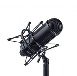 0521222 МЛ-52-02-Ч-ФДМ1-01 Микрофон ленточный, черный, в деревянном футляре, Октава