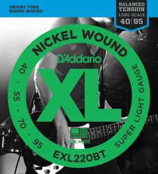 EXL220BT Nickel Wound Super Light, 40-95, D'Addario
