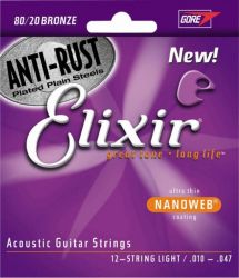 Струны для 12-ти струнной акустической гитары ELIXIR 18152