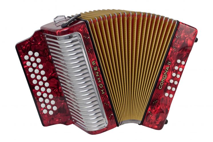 Аккордеон диатонический HOHNER Corona II Classic GCF red