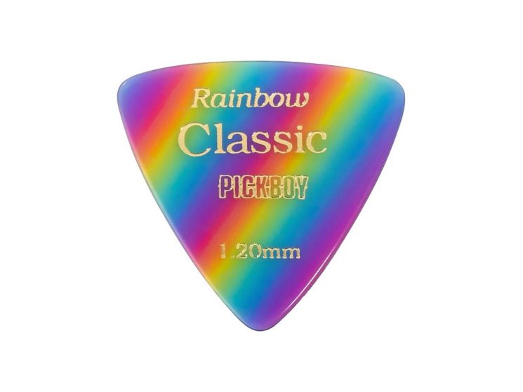 GP-17RA/120 Celluloid Vintage Classic Rainbow Медиаторы 50шт, толщина 1.20мм, Pickboy