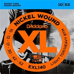 D`Addario EXL-140  струны для электрогитары Light/ Heavy, никель, 10-52