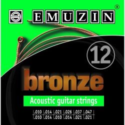 Струны для 12-ти струнной акустической гитары EMUZIN 12А183