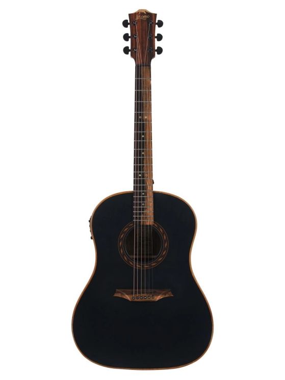 Bromo BAT9MEBK Гитара электроакустическая Round-Shoulder Dreadnought