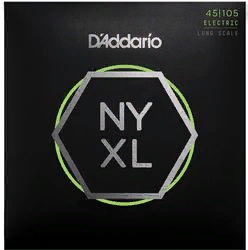 D`Addario NYXL45105  Струны для бас гитары Long, Light/ Medium, 45-105
